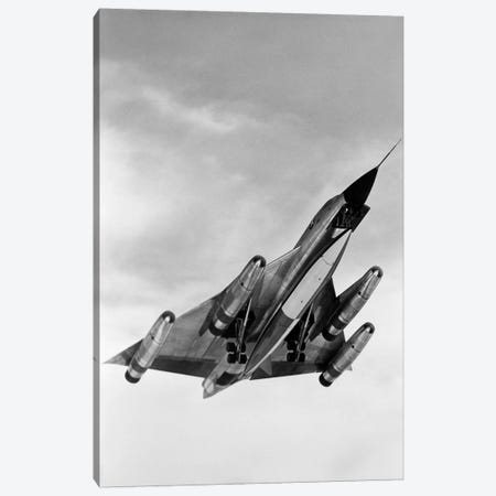 1960s B-58 Bomber In Ascent Canvas Print #VTG405} by Vintage Images Art Print