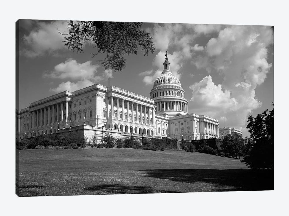 1960s Capitol Building Dome Senate House Representatives Congress Washington Dc USA by Vintage Images 1-piece Canvas Print