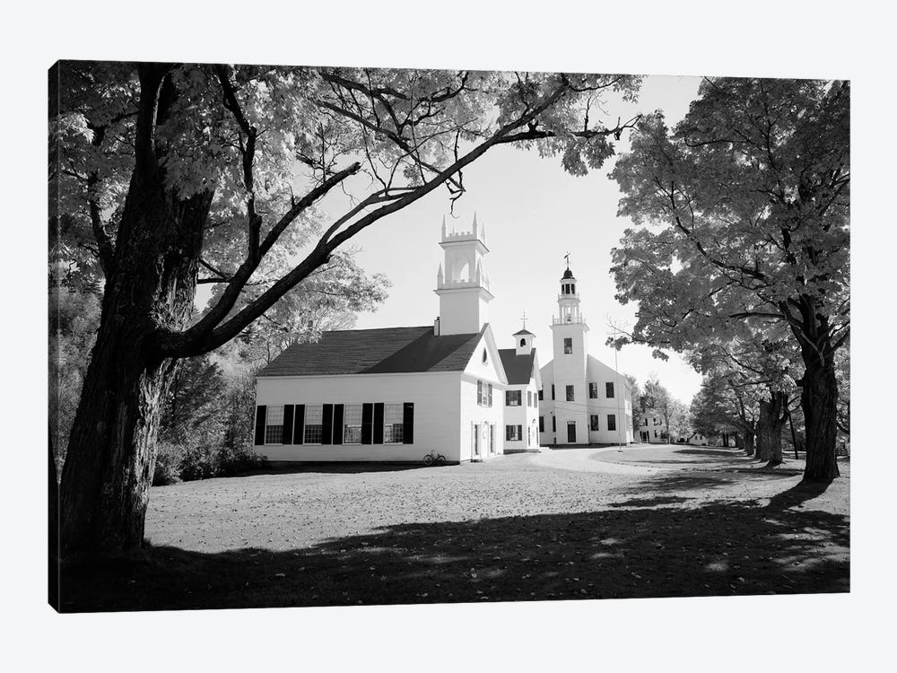 1960s Church And Local Buildings In The Town Square Of Washington New Hampshire USA by Vintage Images 1-piece Art Print