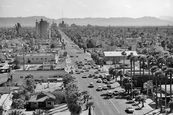 Streets: 1960s Downtown Phoenix Arizona USA by Vintage Images