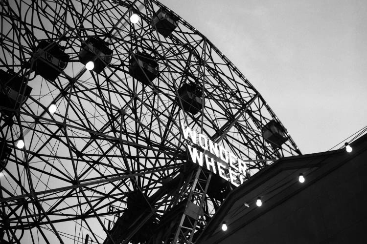 1920s Looking Up At Wonder Wheel Amusement Ride Coney Island New York USA by Vintage Images wall art