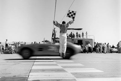 F1 Checkered Finish Line Flag Photographic Print for Sale by