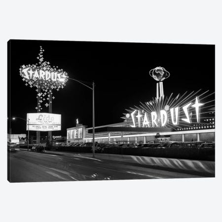 1960s Night Scene Of The Stardust Casino Las Vegas Nevada USA Canvas Print #VTG441} by Vintage Images Canvas Artwork