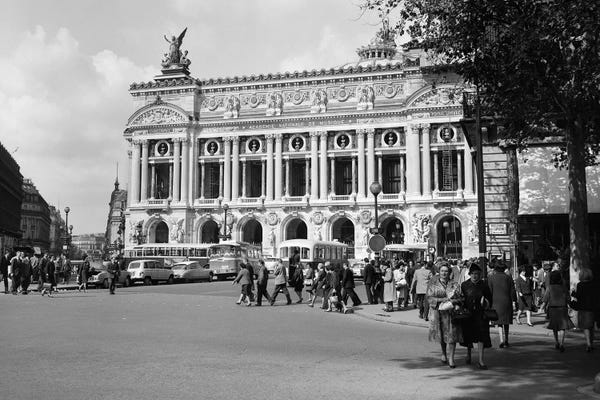 1960s Palais Garnier At Place de l'Opera Paris France