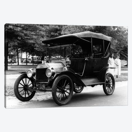 1920s Model T Ford Touring Car Automobile On Display During Parade Canvas Print #VTG44} by Vintage Images Canvas Print