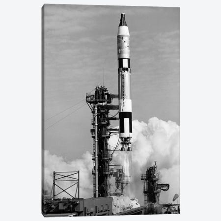 1960s US G-III Missile Taking Off From Launch Pad Canvas Print #VTG468} by Vintage Images Canvas Art