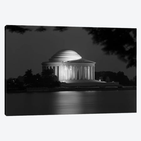 1960s Washington Dc Jefferson Memorial At Night Canvas Print #VTG470} by Vintage Images Art Print