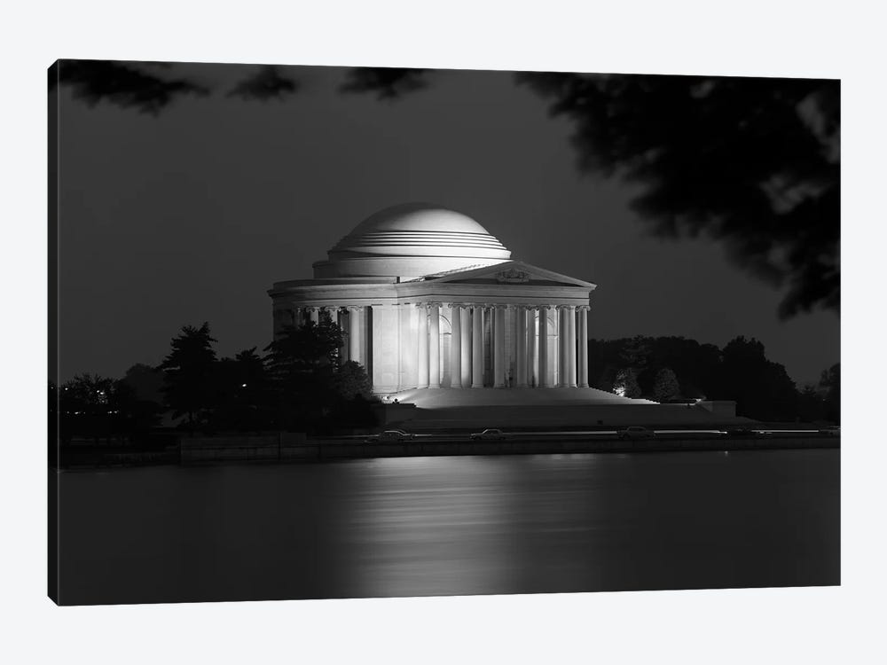1960s Washington Dc Jefferson Memorial At Night by Vintage Images 1-piece Canvas Art