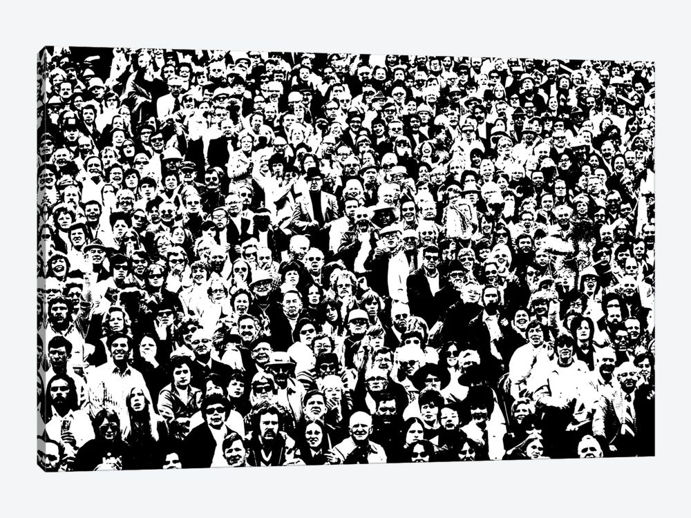 1970s Posterization Of Crowd In Stadium Bleachers by Vintage Images 1-piece Art Print