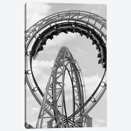 1970s Roller Coaster Amusement Park Ride Canvas Print #VTG489} by Vintage Images Canvas Artwork