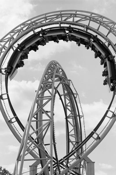 Nostalgia: 1970s Roller Coaster Amusement Park Ride by Vintage Images