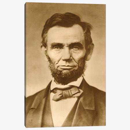 November 1863 Photograph Portrait Of Abraham Lincoln By Gardner Canvas Print #VTG528} by Vintage Images Canvas Art Print
