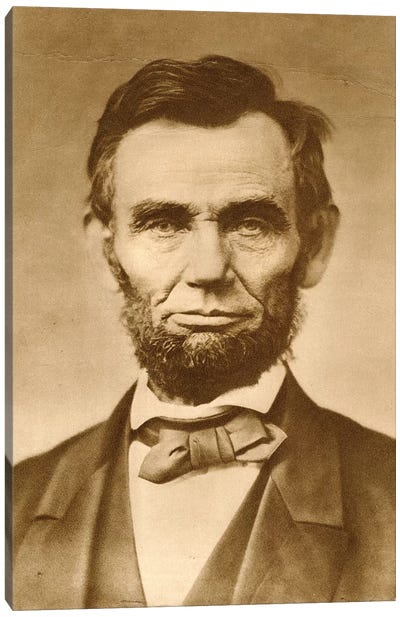 November 1863 Photograph Portrait Of Abraham Lincoln By Gardner Canvas Art Print - Abraham Lincoln