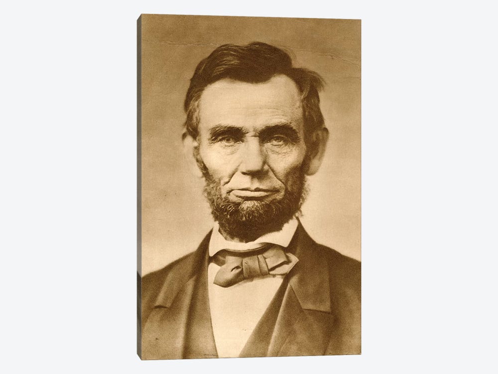 November 1863 Photograph Portrait Of Abraham Lincoln By Gardner by Vintage Images 1-piece Canvas Art