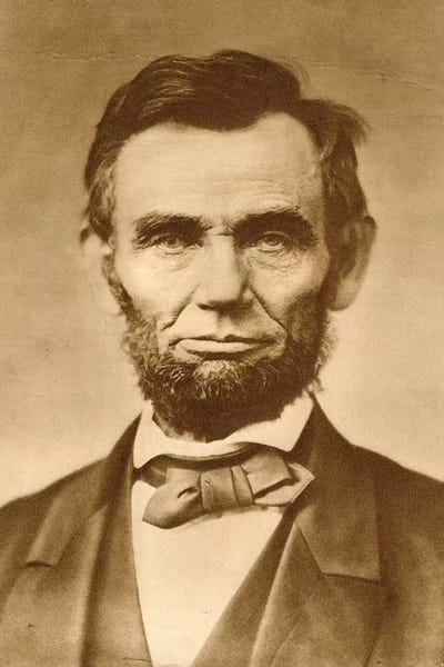 Sepia Photography: November 1863 Photograph Portrait Of Abraham Lincoln By Gardner by Vintage Images