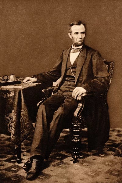 Sepia Photography: 1863 Portrait Of 16th President Abraham Lincoln by Vintage Images
