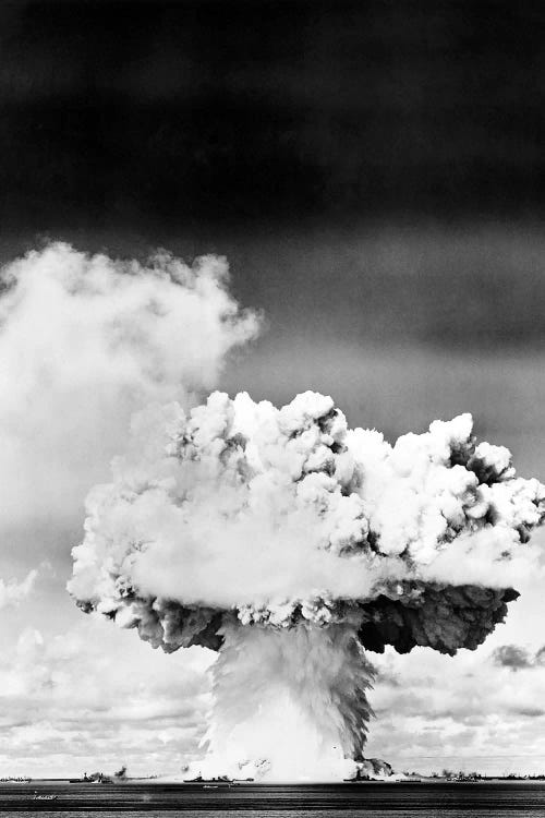 1940s-50s Atomic Bomb Explosion Mushroom Cloud by Vintage Images wall art