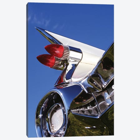 1950s Close-Up Of Fins And Taillights On Classic Car Canvas Print #VTG558} by Vintage Images Canvas Art
