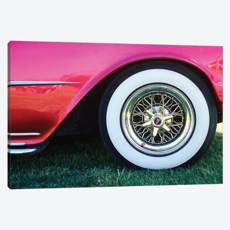 1950s Pontiac Whitewall Tire Detail Canvas Print #VTG566} by Vintage Images Canvas Art