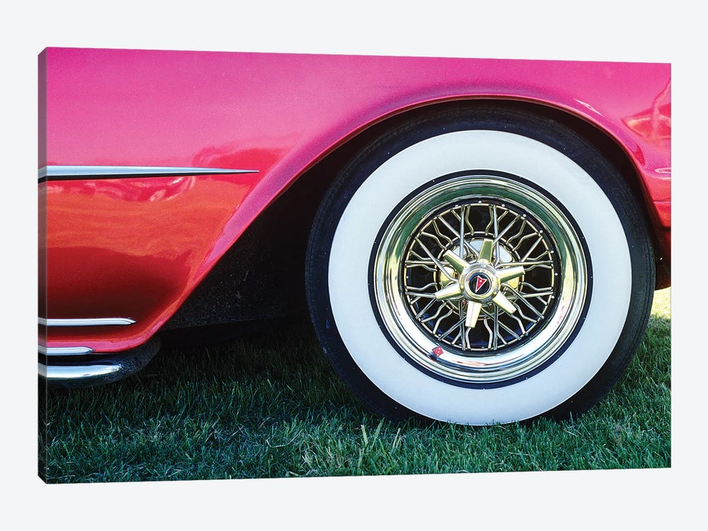 1950s Pontiac Whitewall Tire Detail by Vintage Images 1-piece Canvas Artwork