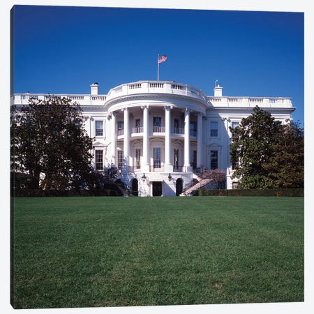 1970s The White House Washington DC, USA Canvas Print #VTG596} by Vintage Images Art Print