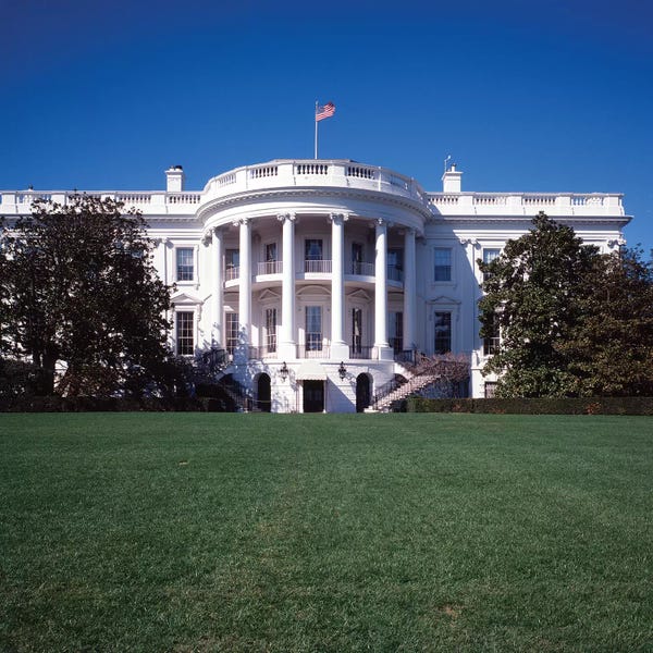 Famous Palaces & Residences: 1970s The White House Washington DC, USA by Vintage Images