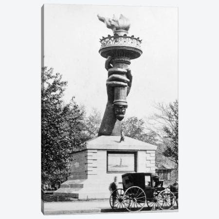 1880s Statue Of Liberty Torch On Display As A Fundraiser Madison Square New York City USA Canvas Print #VTG5} by Vintage Images Canvas Artwork