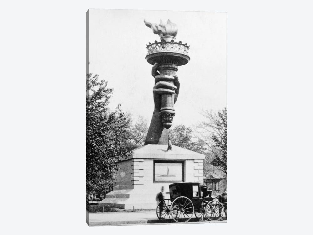 1880s Statue Of Liberty Torch On Display As A Fundraiser Madison Square New York City USA by Vintage Images 1-piece Art Print