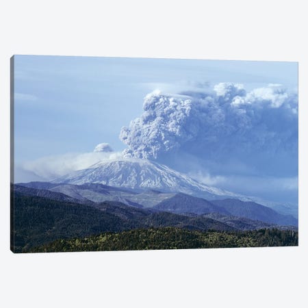 1980s Volcano Mount Saint Helens Erupting May 18, 1980 Washington USA Canvas Print #VTG606} by Vintage Images Art Print
