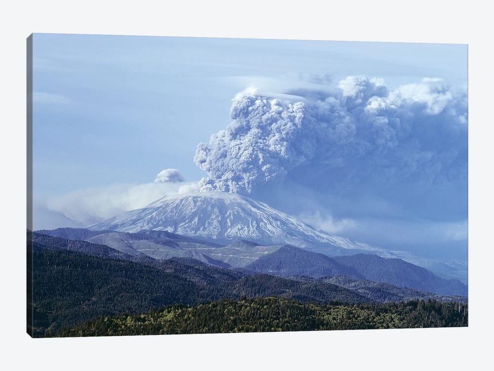 1980s Volcano Mount Saint Helens Erupting May 18, 1980 Washington USA by Vintage Images 1-piece Canvas Art