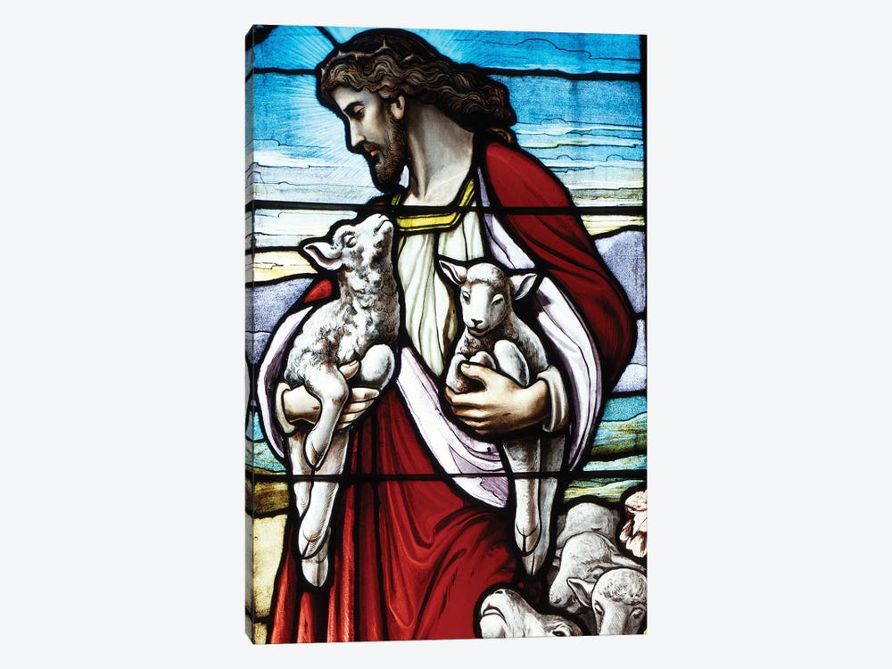 Christ The Good Shepherd With His Flock by Vintage Images 1-piece Canvas Print