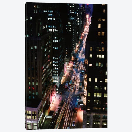 City Traffic At Night Canvas Print #VTG619} by Vintage Images Canvas Art Print