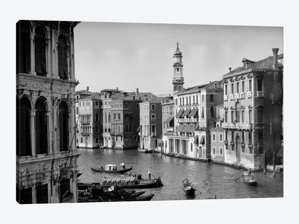 1920s-1930s Grand Canal From Rialto Bridge Venice Italy by Vintage Images 1-piece Art Print