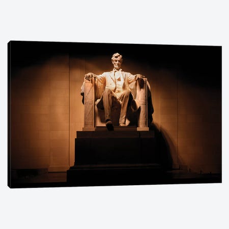 President Lincoln Memorial Statue Washington DC Canvas Print #VTG715} by Vintage Images Canvas Art Print