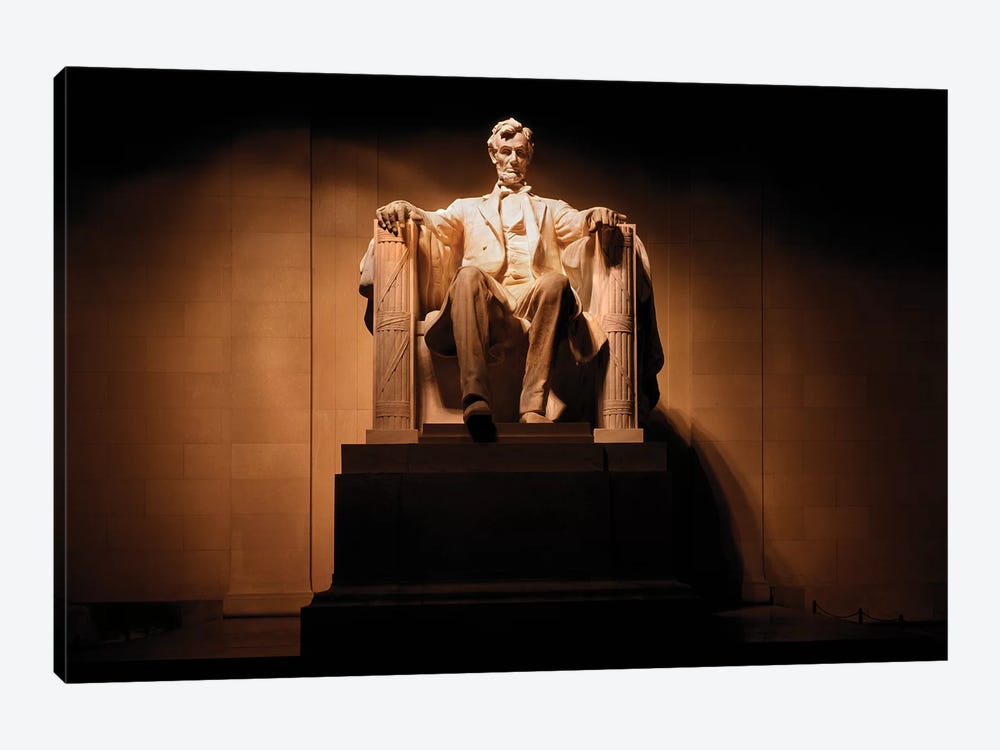 President Lincoln Memorial Statue Washington DC by Vintage Images 1-piece Canvas Art Print