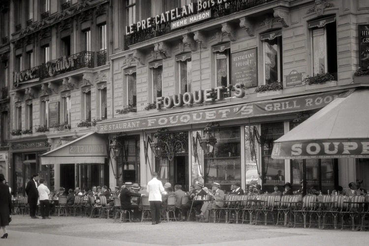 1920s 1930s Fouquet'S Restaurant Cafe Corner Champs Elysees And George V Paris France