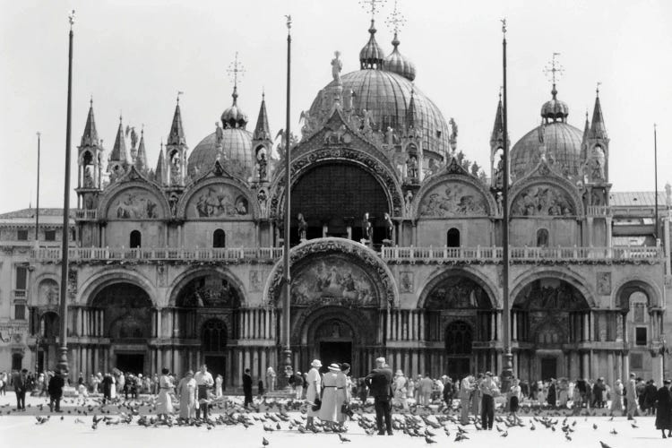 1920s 1930s St. Mark'S Cathedral Piazza San Marco Venice Italy by Vintage Images wall art