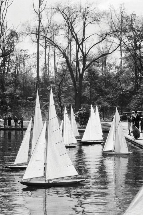 1920s 1930s Toy Boat Regatta Gustine Lake Philadelphia Pa USA by Vintage Images wall art