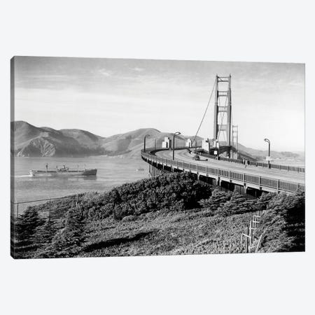 1940s Golden Gate Bridge From The San Francisco Side Looking To Marin County California USA Canvas Print #VTG771} by Vintage Images Canvas Art