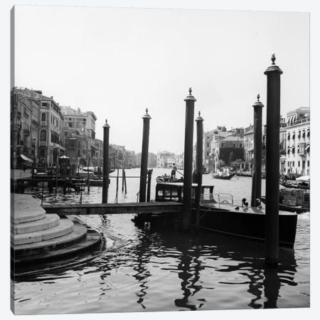1920s-1930s Venice Italy Gondolas Along Grand Canal Canvas Print #VTG78} by Vintage Images Canvas Art Print