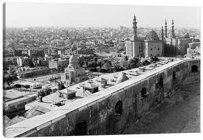 1960s 1970s View Of City And Mohammed Ali Mosque From The Citadel Cairo Egypt Canvas Art Print - Vintage Images