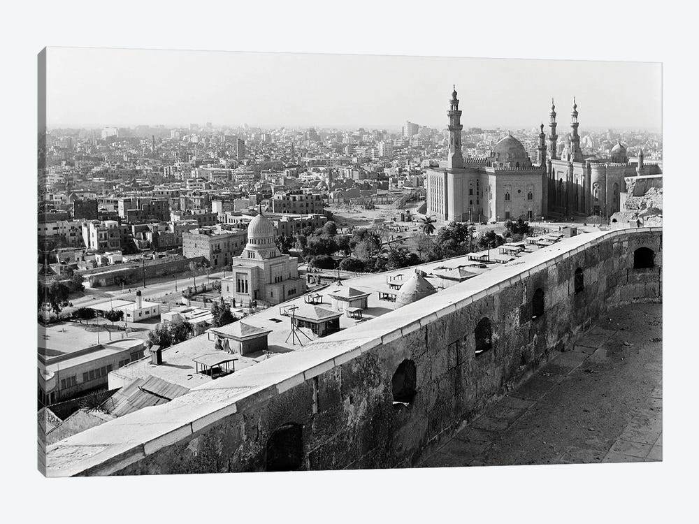 1960s 1970s View Of City And Mohammed Ali Mosque From The Citadel Cairo Egypt by Vintage Images 1-piece Canvas Print