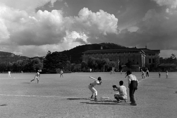 1930s American Sport Baseball Game Being Played In Kyoto Japan