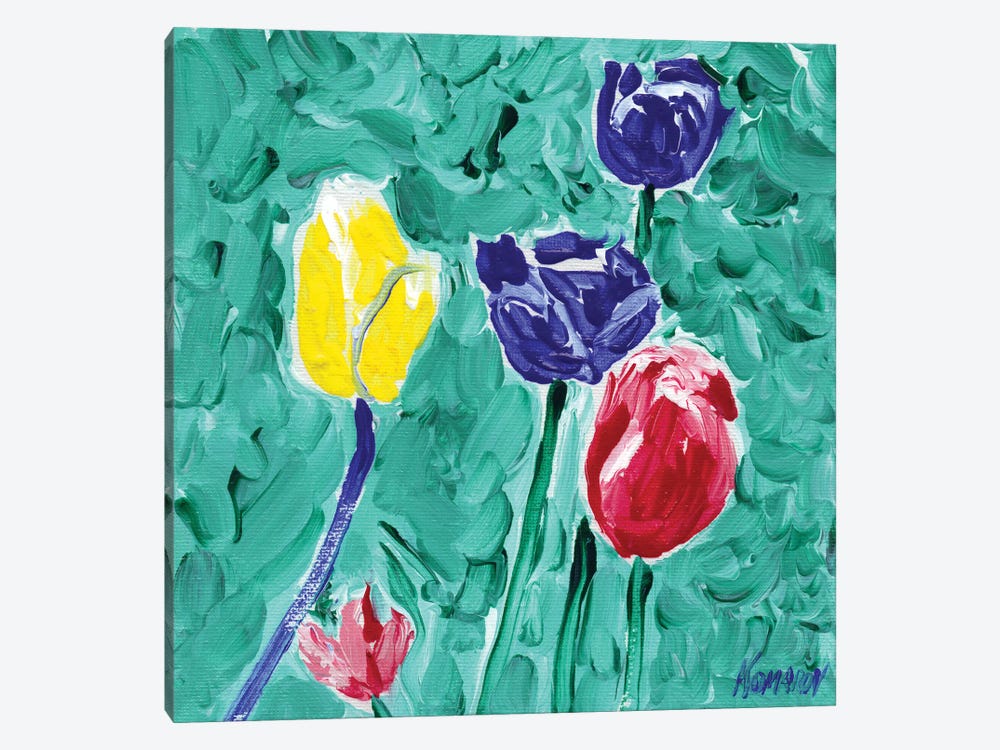 Tulip Flowers by Vitali Komarov 1-piece Canvas Art Print