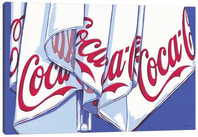 Coca-Cola Parasol Canvas Art Print - Soft Drink Art