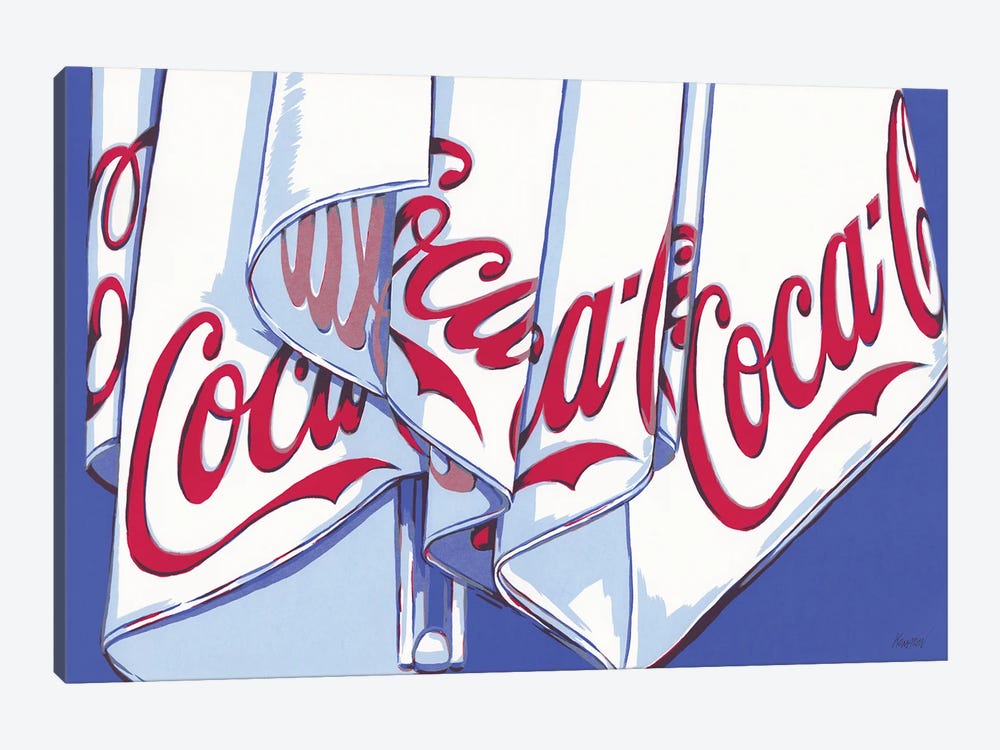 Coca-Cola Parasol by Vitali Komarov 1-piece Canvas Art Print