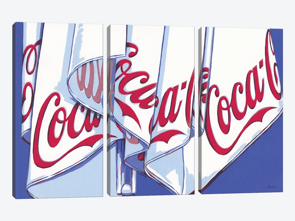 Coca-Cola Parasol by Vitali Komarov 3-piece Art Print