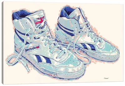 Old Reebok Shoes Canvas Art Print - Sneaker Art