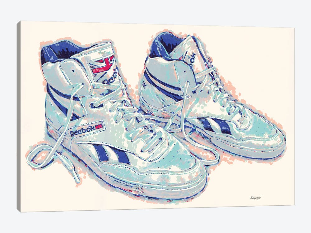 Old Reebok Shoes by Vitali Komarov 1-piece Canvas Print