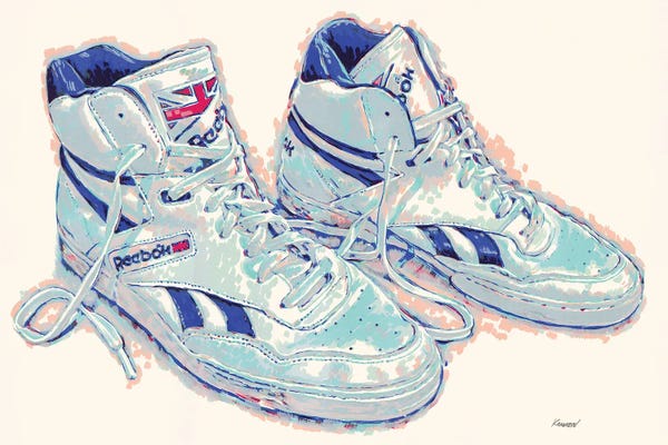 Sneakers: Old Reebok Shoes by Vitali Komarov